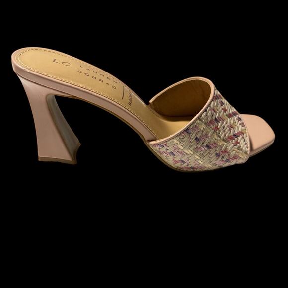 LC Lauren Conrad RAYYNA Woven Women's Blush Heeled Sandals SZ/6.5 - Picture 10 of 12
